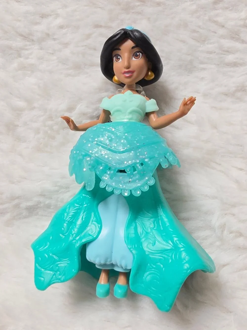 Disney Princess Jasmine Aladdin Royal Clips Mini Doll Rainbow Collection